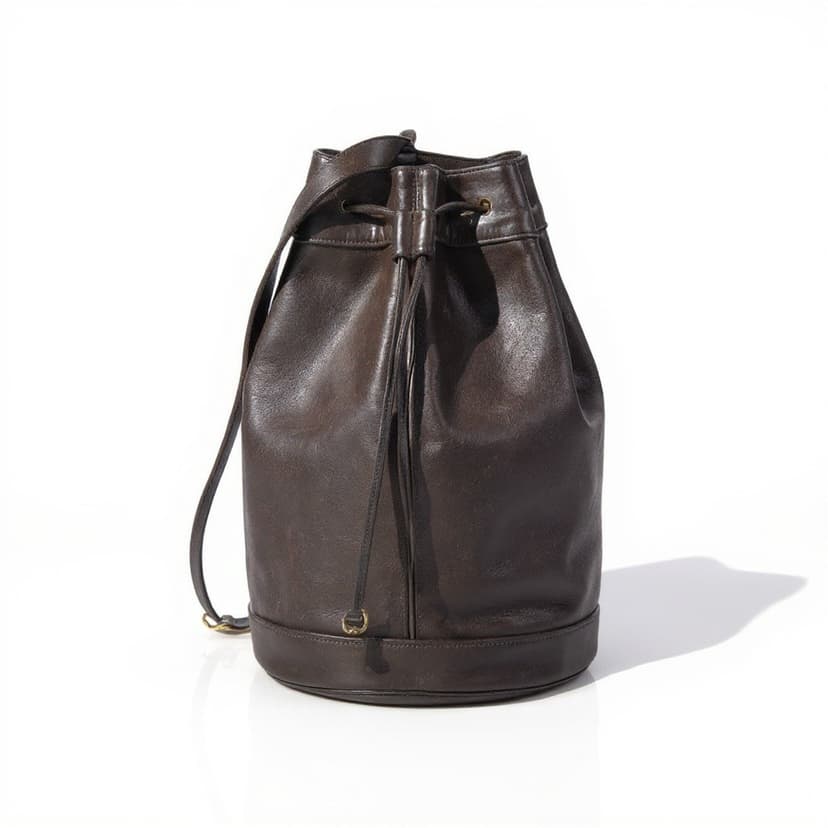 Vintage Coach Drawstring Sling leather Backpack, Style 4023, 1990