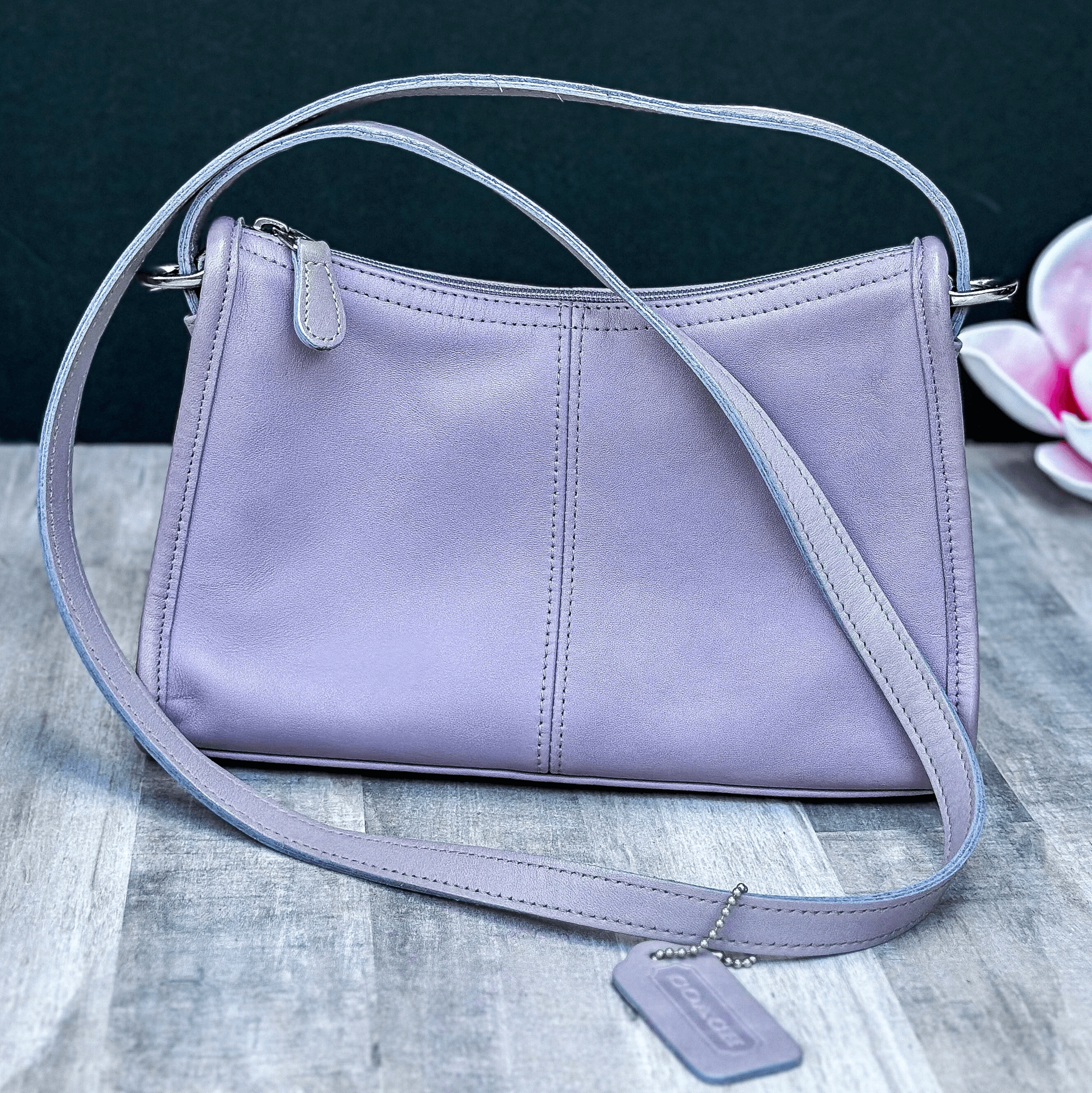 Vintage Coach Soho Small Zip leather Crossbody, Style 4104, 1998