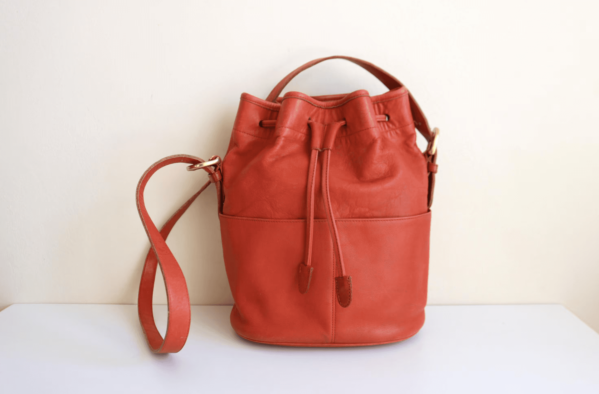 Vintage Coach Thompson Drawstring leather Bucket, Style 4151, 1995–1998