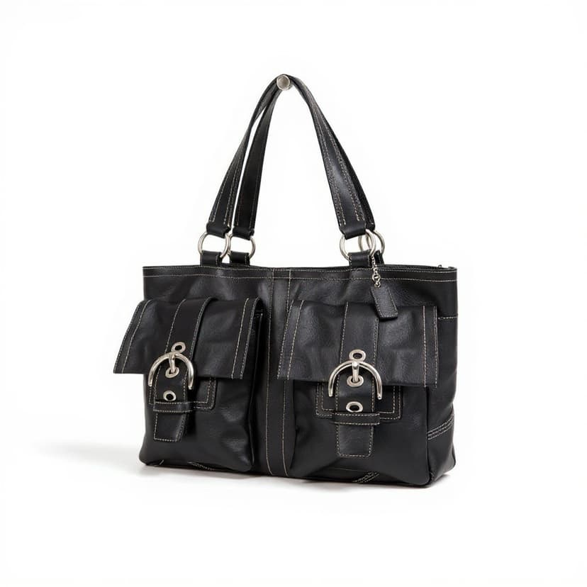 Vintage Coach Soho Zip Tote leather Tote, Style 4155, 1996–1997