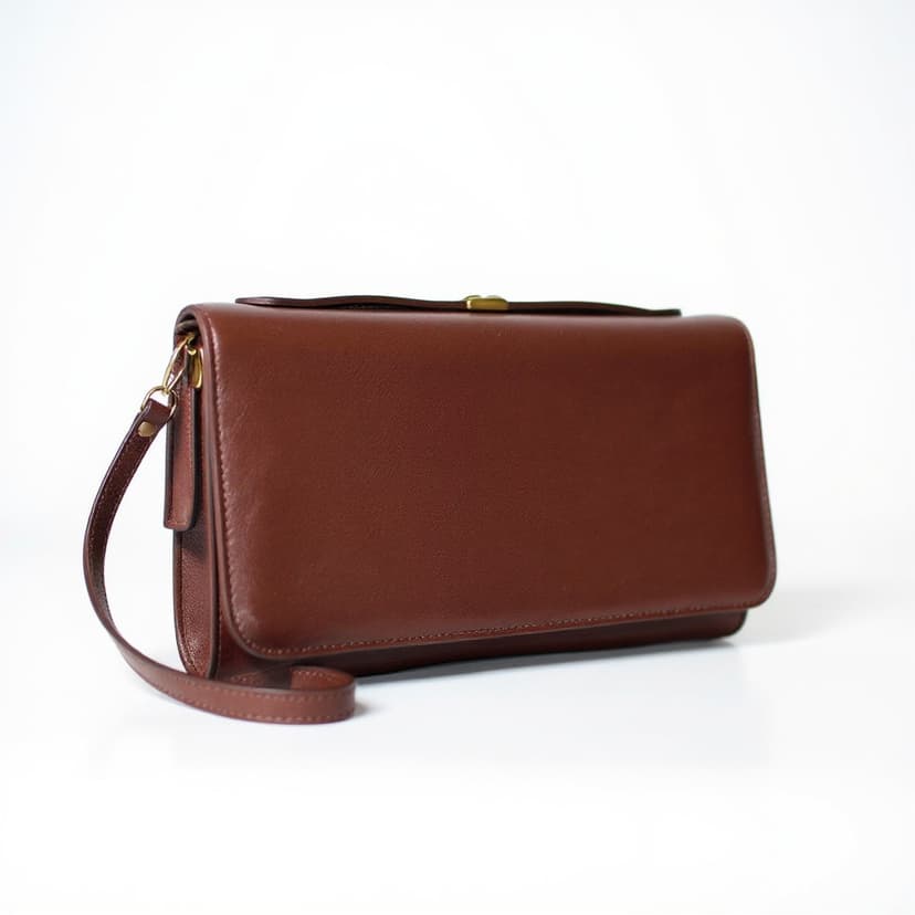 Vintage Coach Carnegie Clutch leather Clutch/Pouch