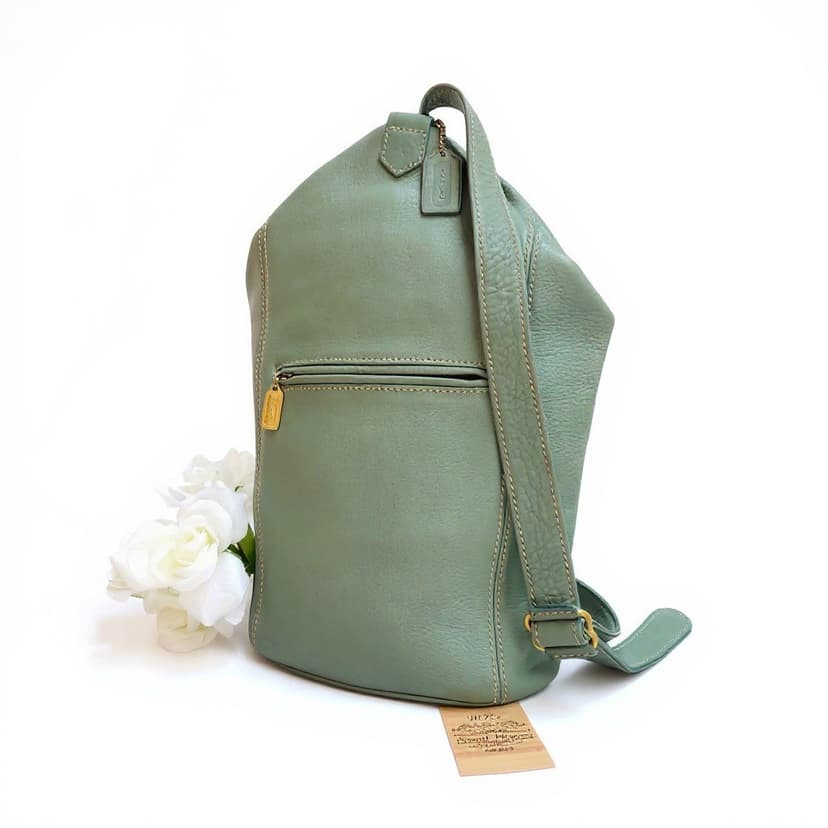 Vintage Coach Sling Natural Grain leather Backpack, Style 4922, 1996–1997