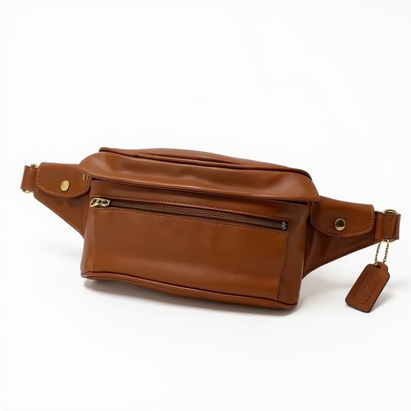Vintage Coach Waist Pouch leather Clutch/Pouch, Style 506, 1991–1993