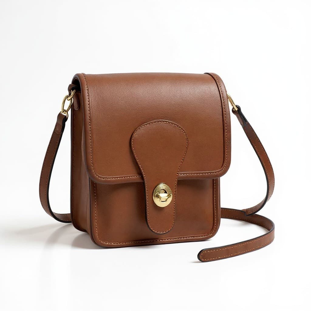 Vintage Coach Shoulder Pouch Small leather Crossbody, Style 5120, 1983–1994