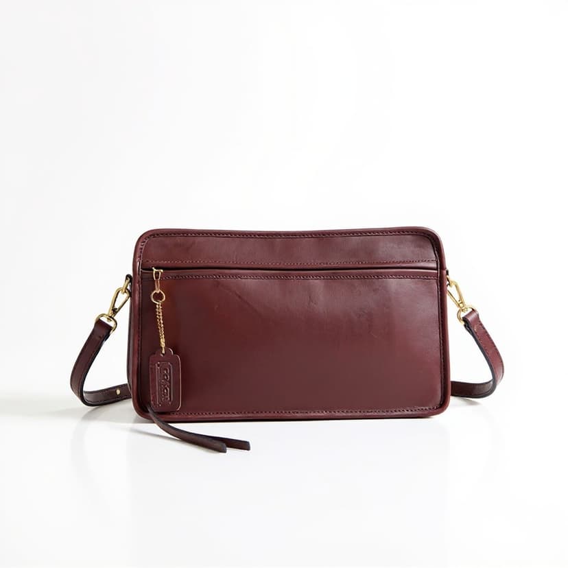 Vintage Coach Standard Clutch leather Clutch/Pouch, Style 5140, 1983–1985