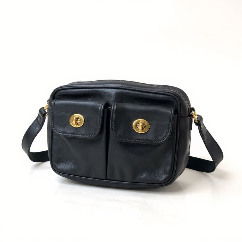 Vintage Coach Pocket Waist Pack leather Clutch/Pouch, Style 516, 1991–1993