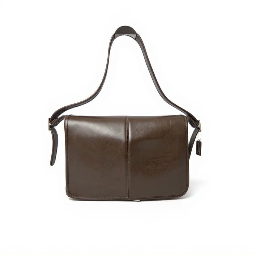 Vintage Coach Full Flap Messenger Bag leather Messenger, Style 5206, 1998–1999