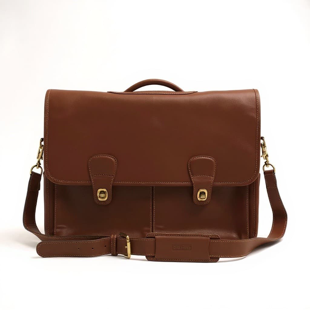 Vintage Coach Organizer Brief leather Briefcase, Style 532, 1995–1999