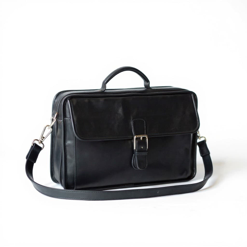 Vintage Coach Double Zip Organizer Brief leather Briefcase, Style 537, 1996–1998