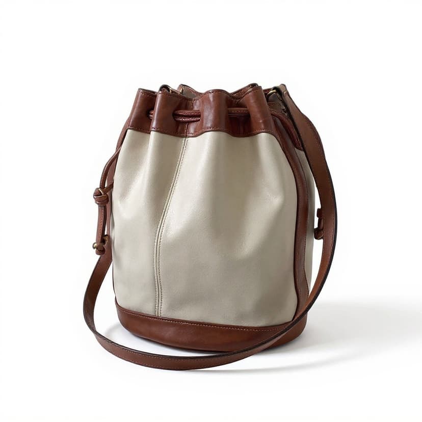 Vintage Coach Duffle Drawstring Spectator leather Bucket, Style 6022, 1990