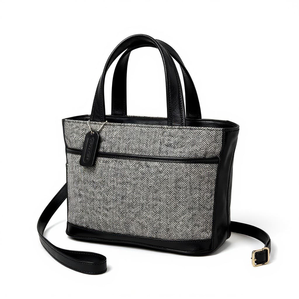 Vintage Coach Bleecker Tweed Satchel leather Satchel, Style 6126, 1999