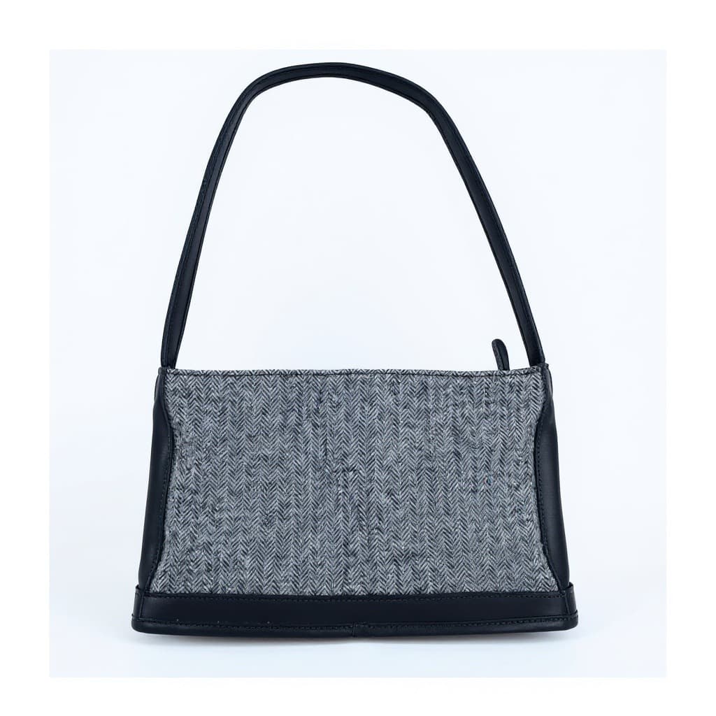 Vintage Coach Bleecker Tweed Zip leather Shoulder Bag, Style 6128, 1999