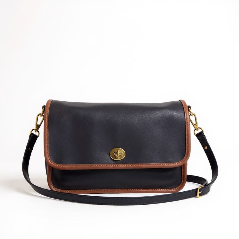 Vintage Coach Compartment Bag Spectator leather Crossbody, Style 6850, 1989–1991