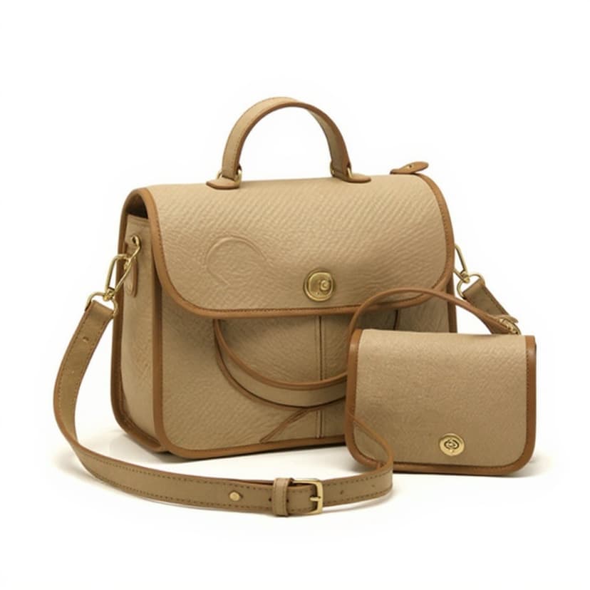 Vintage Coach Classic Shoulder Bag in Twill leather Crossbody, Style 8170, 1986