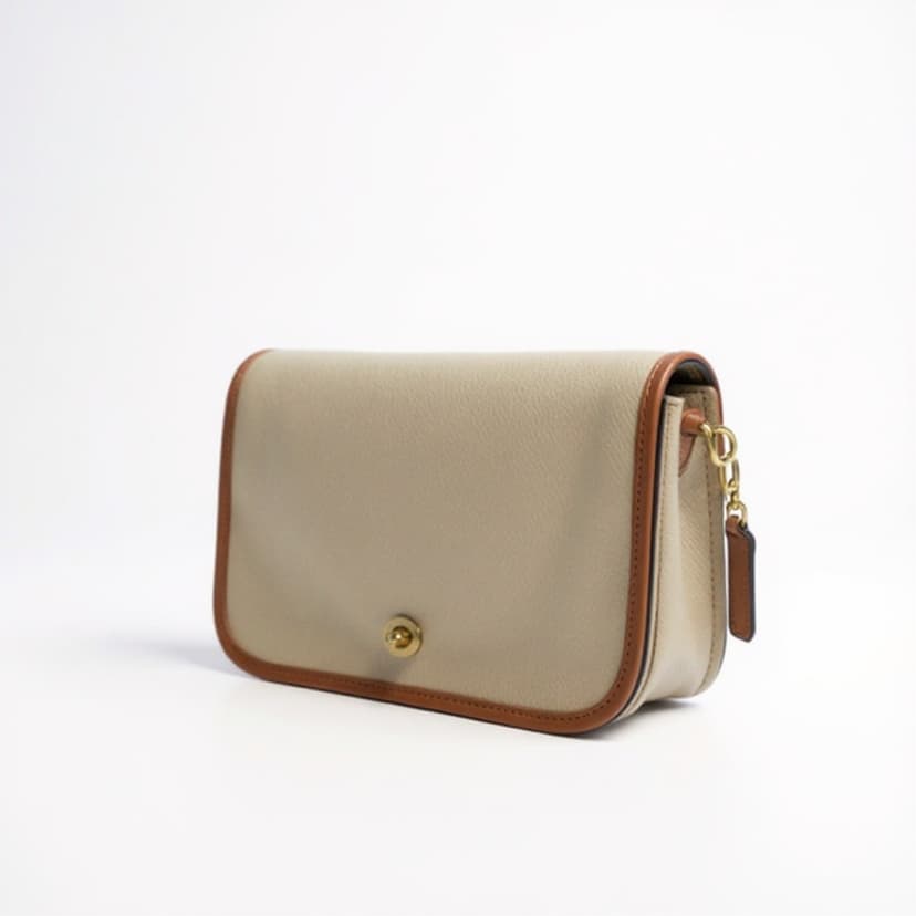 Vintage Coach Convertible Clutch in Twill leather Clutch/Pouch, Style 8635, 1986