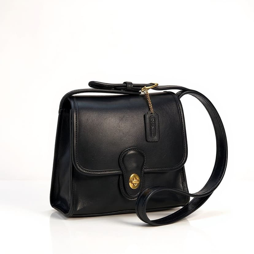 Vintage Coach Shelburne Flap leather Shoulder Bag, Style 9038, 1998