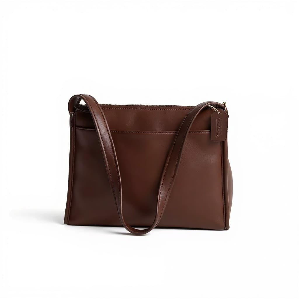 Vintage Coach Aero Pocket Zip leather Shoulder Bag, Style 9052, 1999