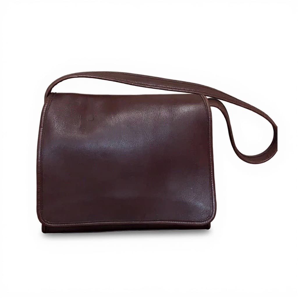 Vintage Coach Aero Flap leather Shoulder Bag, Style 9054, 1999