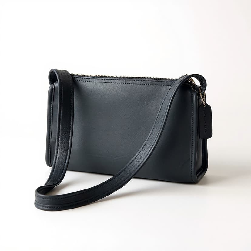 Vintage Coach Aero Small Zip leather Shoulder Bag, Style 9057, 1999