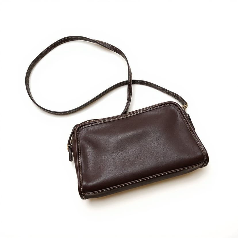 Vintage Coach Mimosa Zip leather Clutch/Pouch, Style 9138, 1999