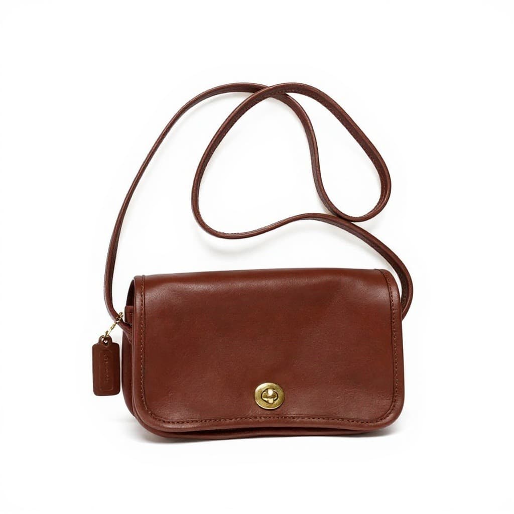 Vintage Coach Dinky Bag leather Clutch/Pouch, Style 9375, 1975–1998
