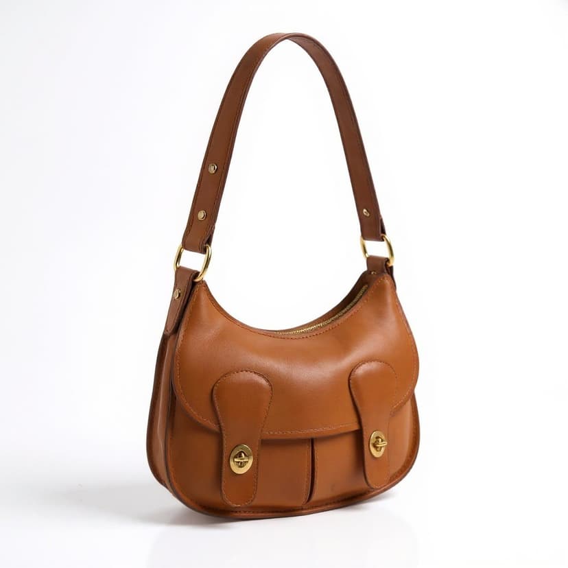 Vintage Coach Pony Express Pouch leather Shoulder Bag, Style 9670, 1975–1992