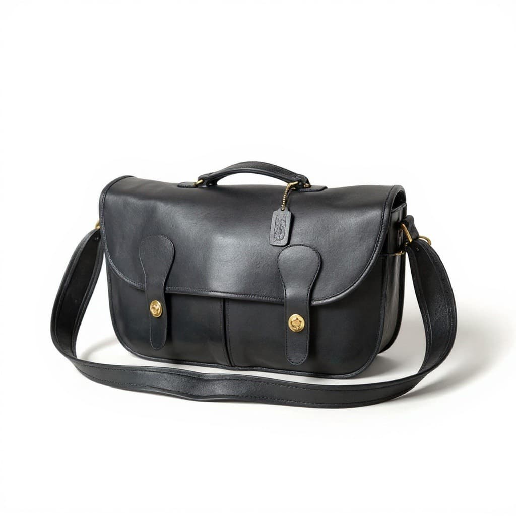 Vintage Coach Carrier Bag leather Messenger, Style 9800, 1987–1997