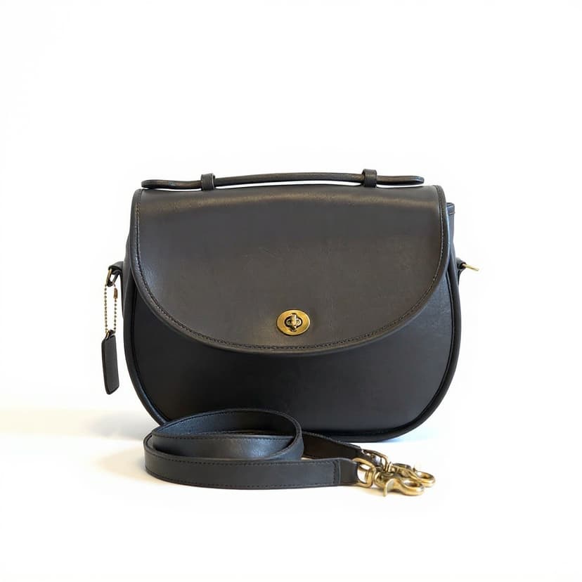 Vintage Coach Plaza Bag Large leather Crossbody, Style 9865, 1989–1991