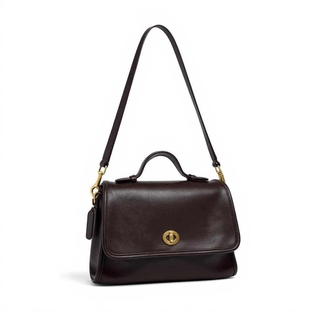 Vintage Coach Court Bag leather Crossbody, Style 9870, 1989–1999