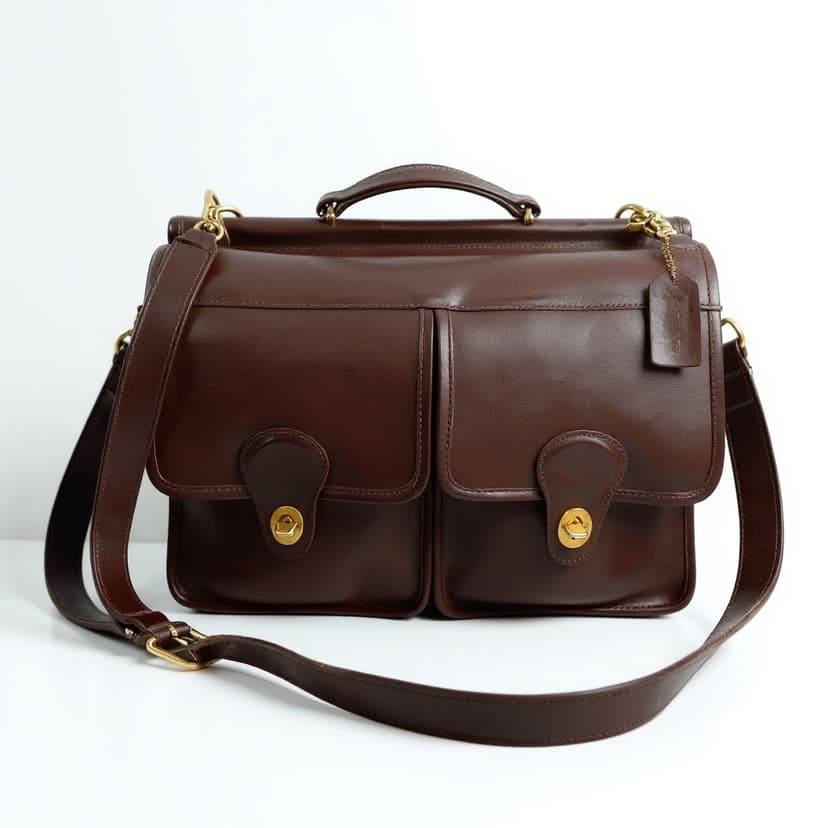 Vintage Coach Dowel Field Bag leather Messenger, Style 9940, 1994