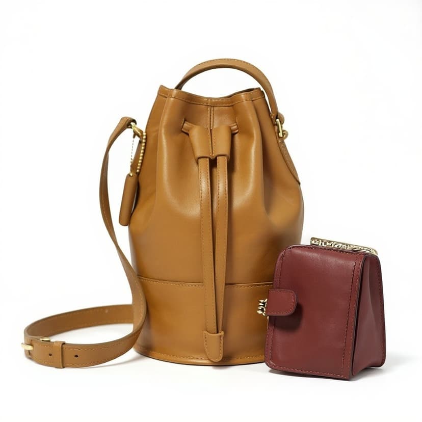 Vintage Coach Bixby Bag leather Bucket, Style 9963, 1994
